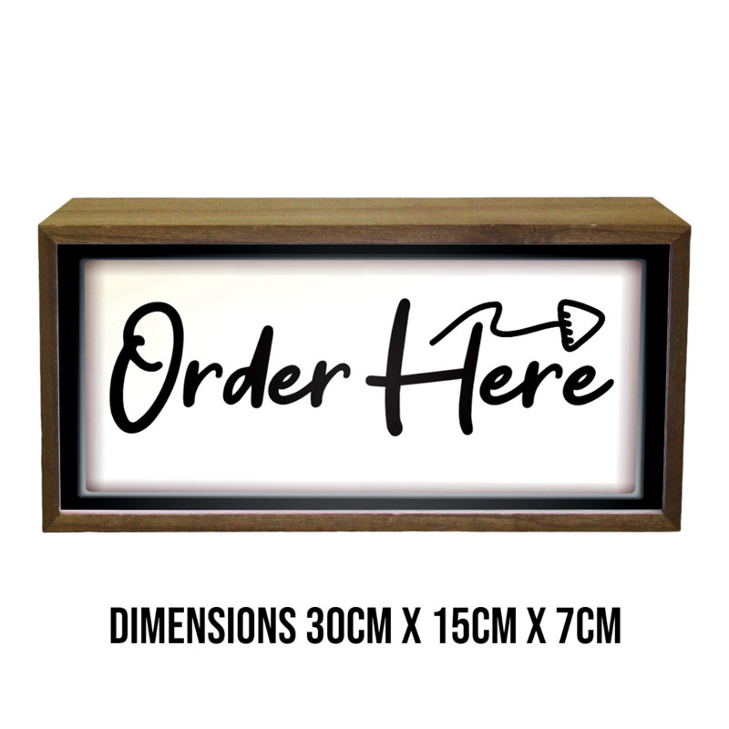 Cantey 15cm LED Sign