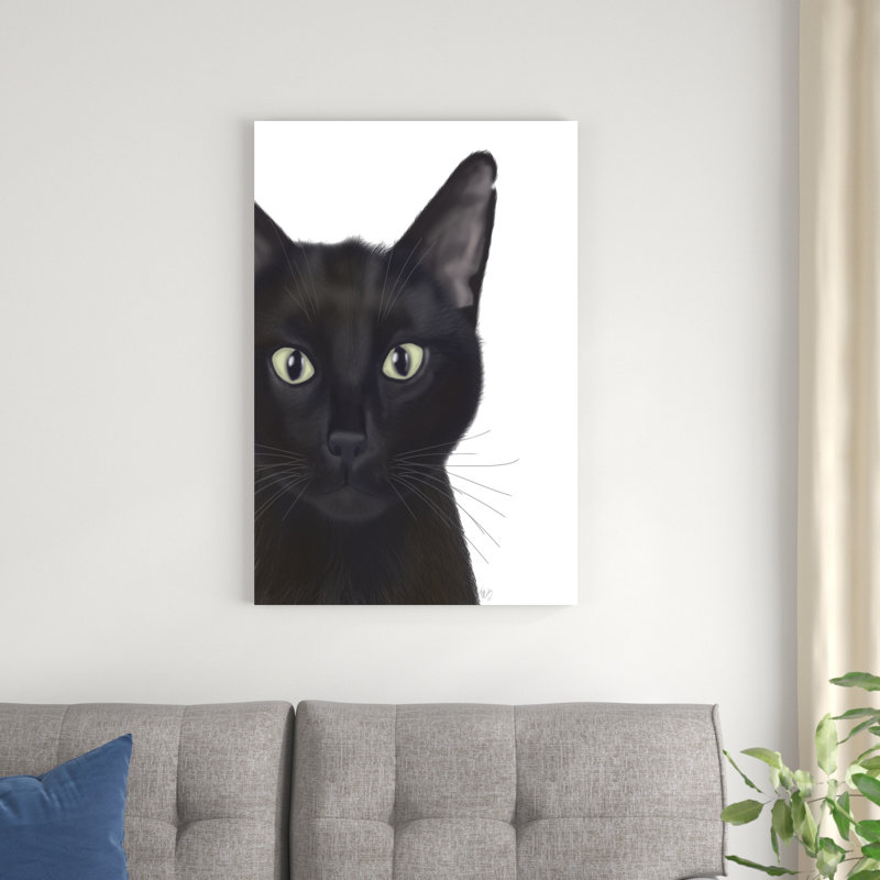 Chat, portrait de Gus, H 36 po x l 24 po x P 1 po