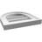 Round Top Surface Mount Signature Urethane Non-Functional Gable Vent Primed Tan-101814867