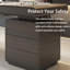 Bureau minimaliste italien de luxe avec tiroirs 70,87 po - Bureau de direction moderne avec charge intelligente pour la maison, le salon ou l'espace de travail, disponible en 3 couleurs-129009289-129009295