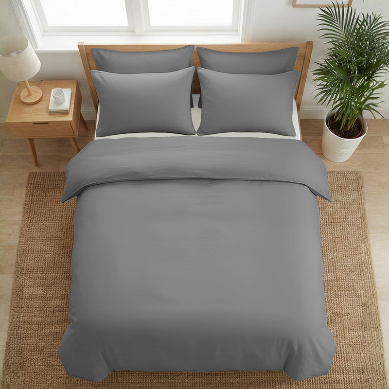 Premium 100% Cotton Bedding Set 400 TC, Hotel Quality Luxury Bedding with Hidden Zipper Closure