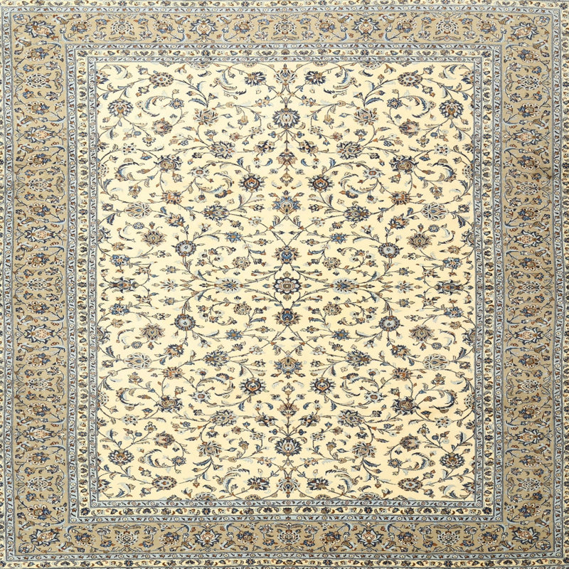 Bronwen Wool Floral Indoor Rug, Square 7'