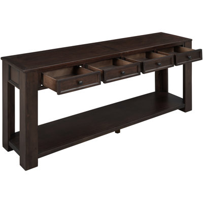 Solid Wood Console Table: & Versatile For Home Desk Office: Practical Design