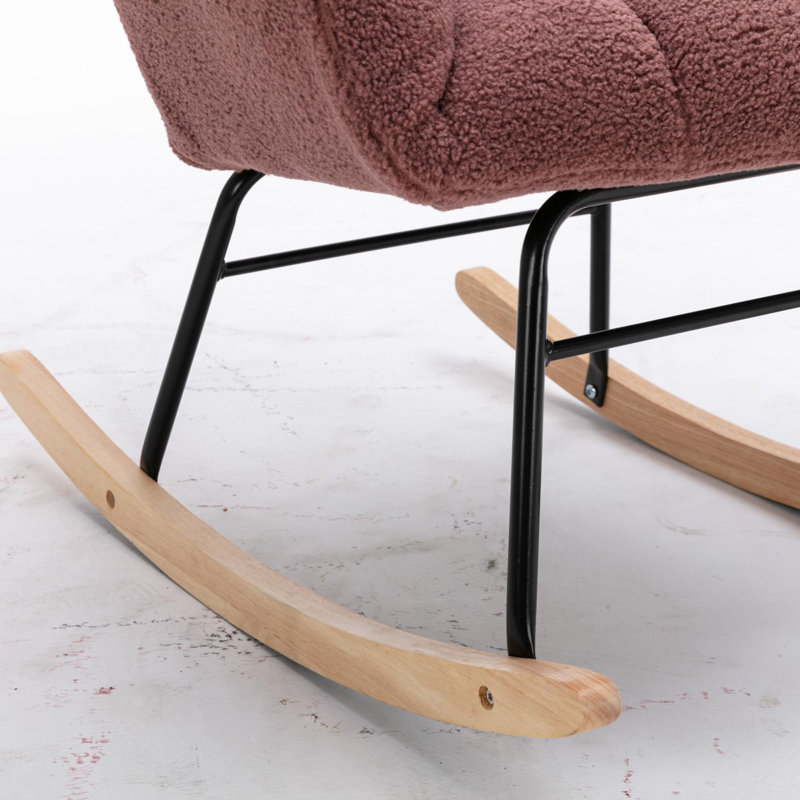 Chaise berçante Johileny, Rouge