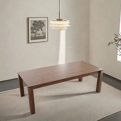 Deluxe solid wood rectangular dining table