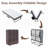 Folding Bed with Mattress (75 x 38 inch), Portable with Storage Cover and Metal Frame, Ideal for Adults, No Box Spring Needed, Strong Support-619662087