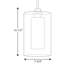 Luminaire suspendu à cylindre simple 1 lumières Lewter-24428698-24428701