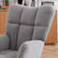 Fauteuil à bascule rembourré avec fauteuil à haut dossier et chaise berçante-56440782