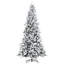 Arbre de Noël artificiel enneigé 9 pieds avec 616 branches de cèdre réalistes, ouverture automatique, décoration de Noël, vert
