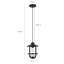 Luminaire suspendu d’extérieur 1 luminosité Adames