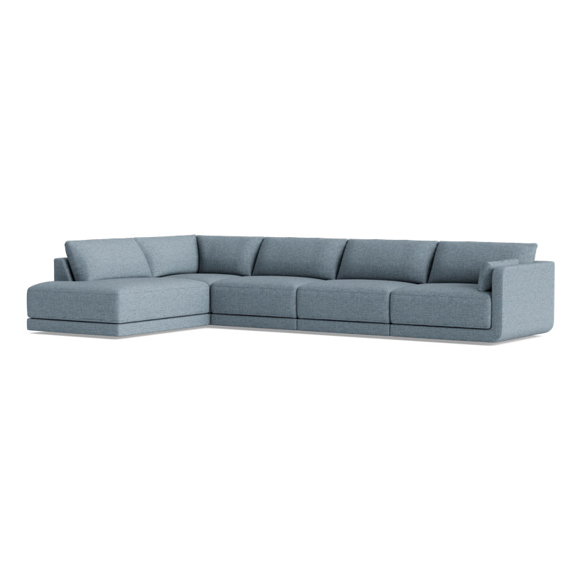 Eva Modular Sectional, Left Hand Facing, Performance Weave - Natural