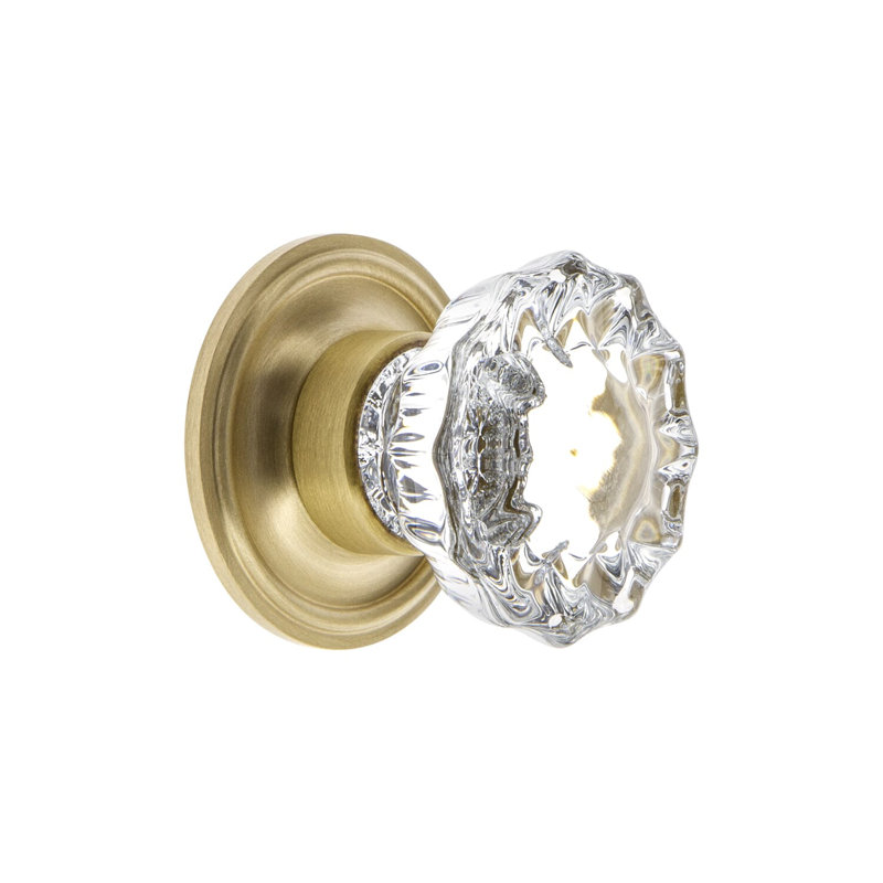 Versailles Round Knob, Satin Brass