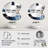 Farro Blue Cream Bold Shapes Marble - Marble Irregular Shape Wall Mirror, Blue Asymmetrical Decorative Mirror, Printed Metal Art-597797639