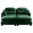 2 - Seat With Chenille, Ergonomic Curve, And Movable For Contemporary Living Modular Made Of Chenille High Density Foam, Soft Throw Pillows, Cloud Comfort-1222807903
