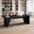 92.9 Inch Large Executive Desk With Rectangle Grommet, Modern Computer Desk Workstation