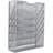 Wall File Organizer Mesh 5 Tier Wall File Holder Desktop Vertical Hanging File Folder Organizer With Bottom Flat Tray Sides Closed,Silver