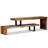 vidaXL Adjustable TV Stand/ TV Table with Ample Storage, 45.3x11.8x15.7 Inches-750830066