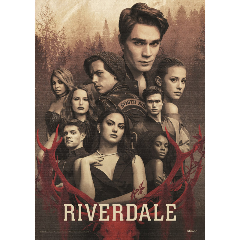 Décoration murale riverdale secrets dans le bois unique nostalgique