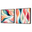 Collage abstrait moderne zen - ensemble de 2 collages carrés de formes abstraites-1318490364-1318490365
