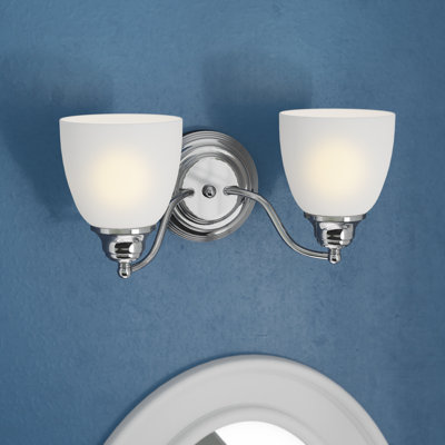 Éclairage de salle de bain à intensité variable 2 lumières Mayday