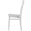 Chaise d'appoint blanche à dossier à lattes Labriola
