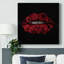 Glam Kiss I sur impression sur toile-1051459851