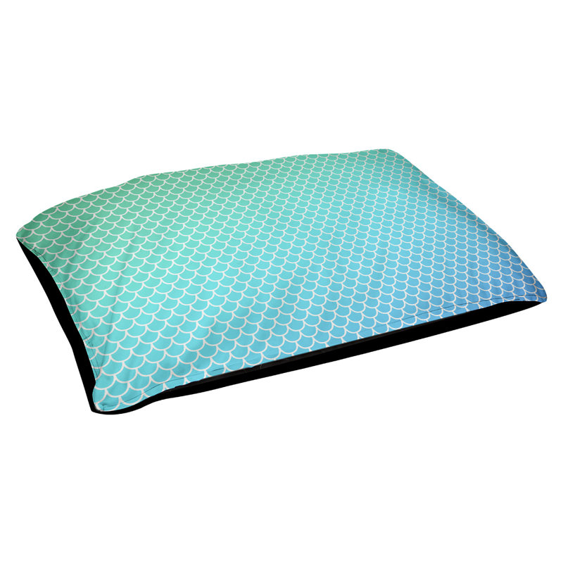 Coussin d'extérieur Campion, Grand (l 42,5 po x P 32,5 po x H 14 po), Turquoise / Bleu / Vert