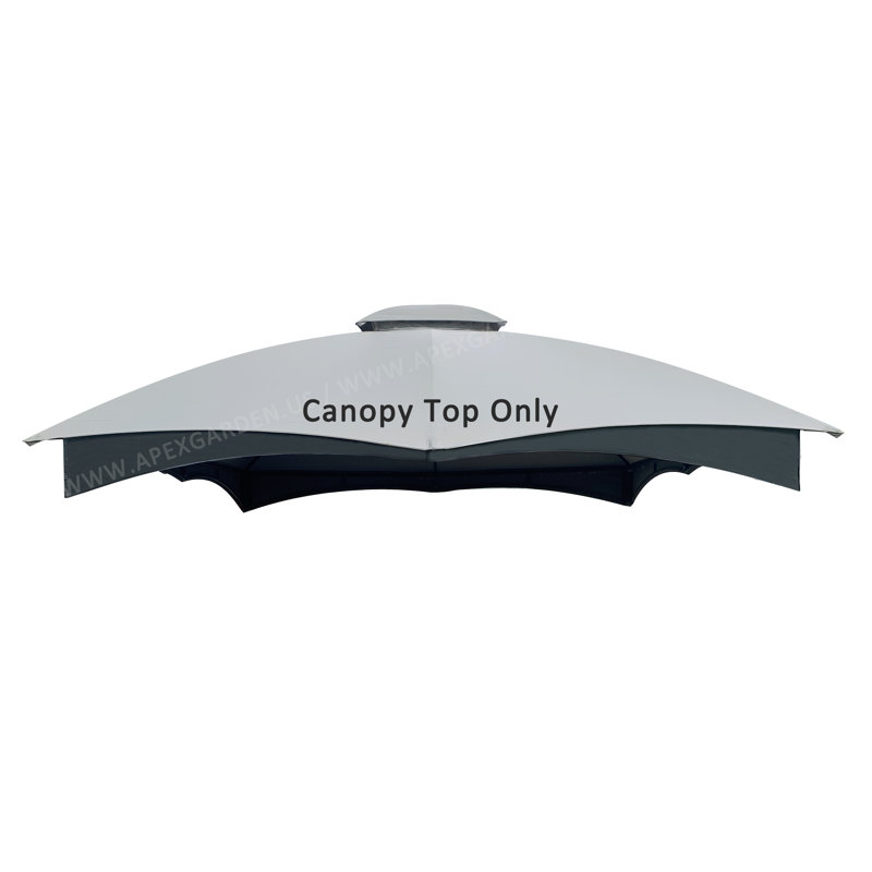Gray Replacement Canopy Top for 10 ft. x 12 ft. Gazebo