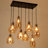Aldahir 8 - Light Matte Black Cluster Pendant