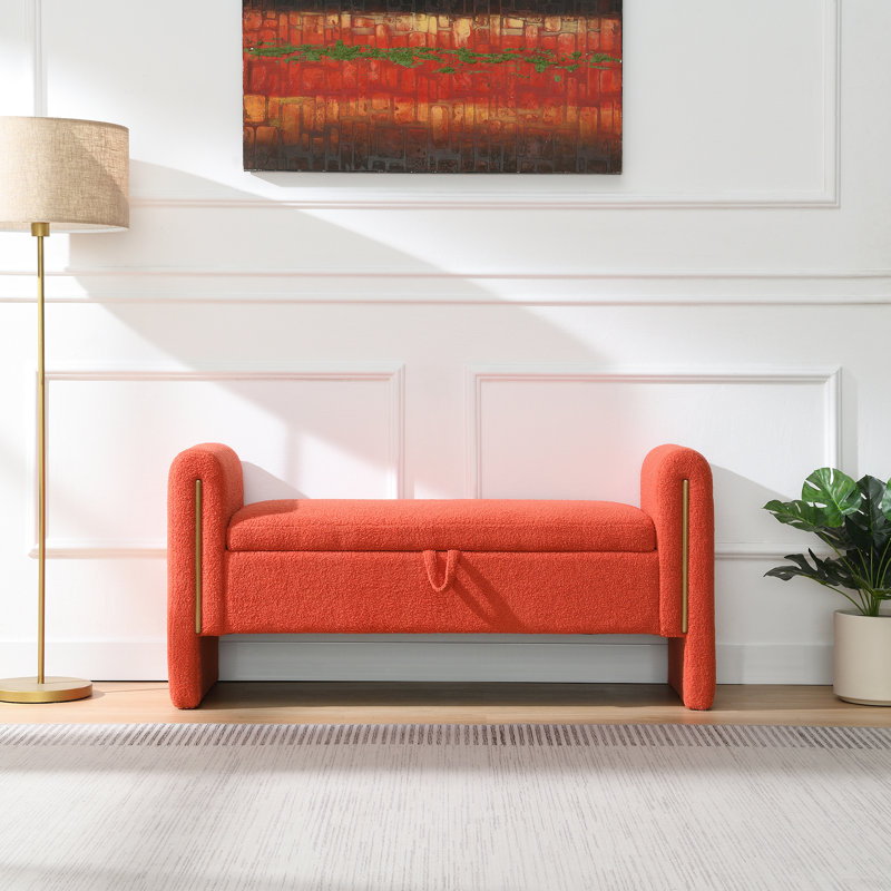 Banc moderne avec accoudoirs et rangement