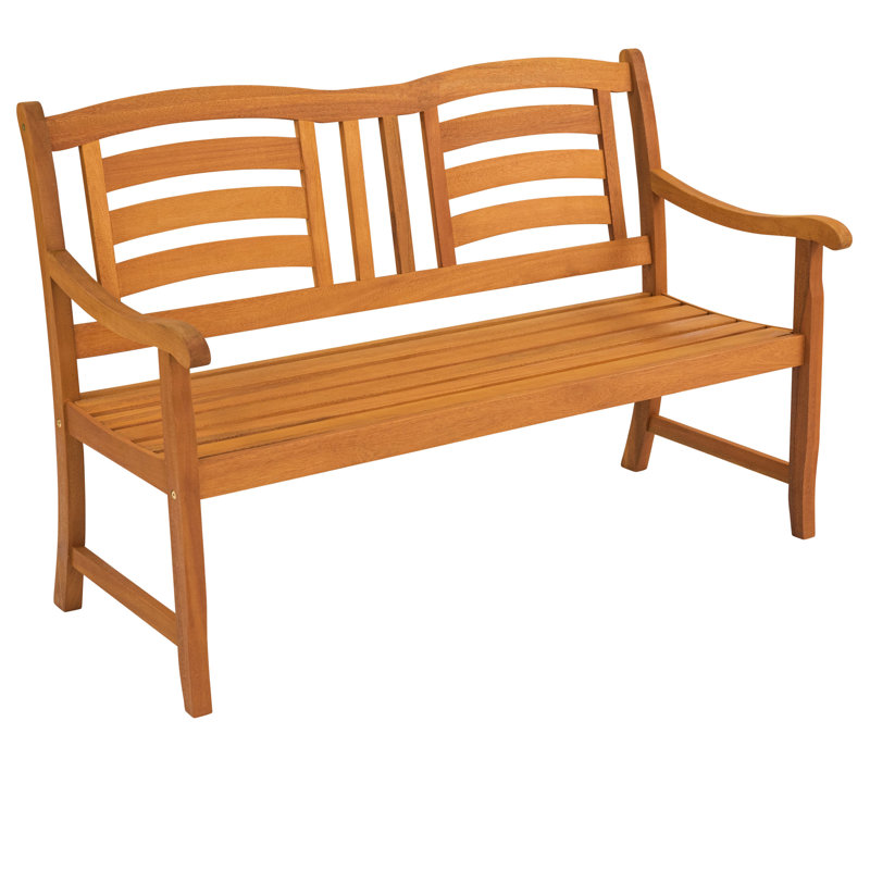 Izaguirre Wooden Garden Bench, 91cm H x 135cm W x 65cm D