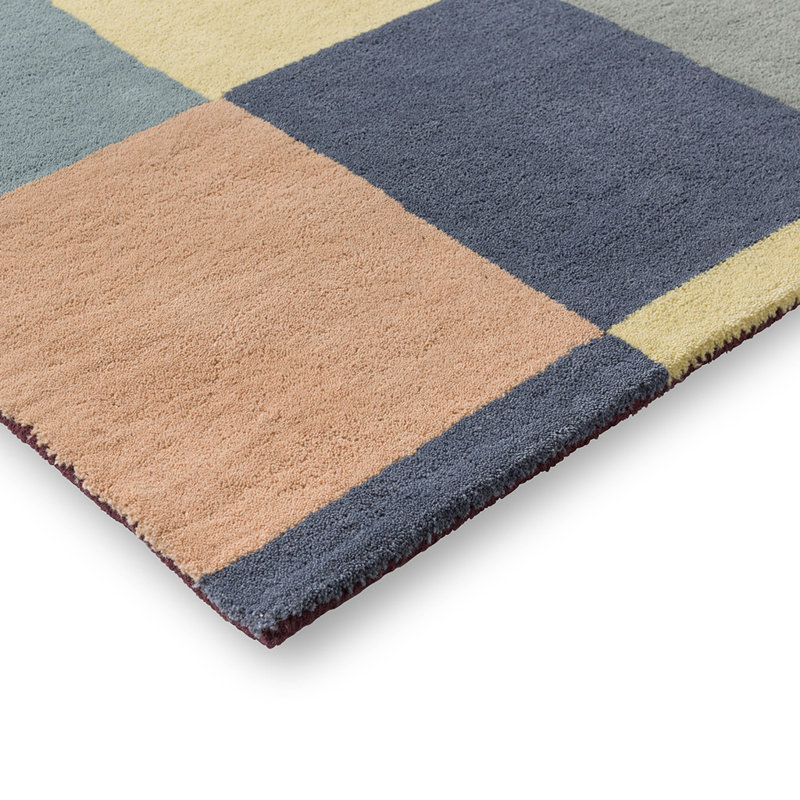 Wool Geometric Area Rug, Rectangle 5'3" x 7'6"