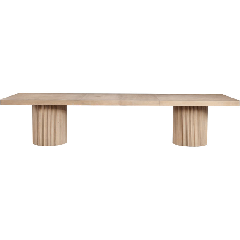 Belinda Rectangular 96'' L x 48'' W Dining Table, Oak