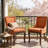Farmhouse Upholstered Side Chairs Set of 6, Vintage Solid Wood Kitchen Dining Chairs with Nailhead Trim & High Back Support, 350lbs Weight Capacity-297677721