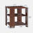 Ellierose Square side table,simple style design,3-tier end table, classic brown