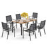 Ensemble de salle à manger rectangulaire pour 6 personnes 60 po Argyri
