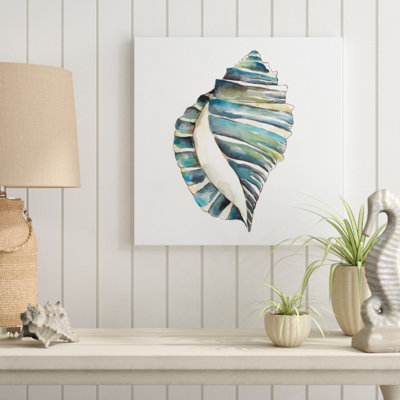 Aquarelle Shells I by Chariklia Zarris - Wrapped Canvas Painting