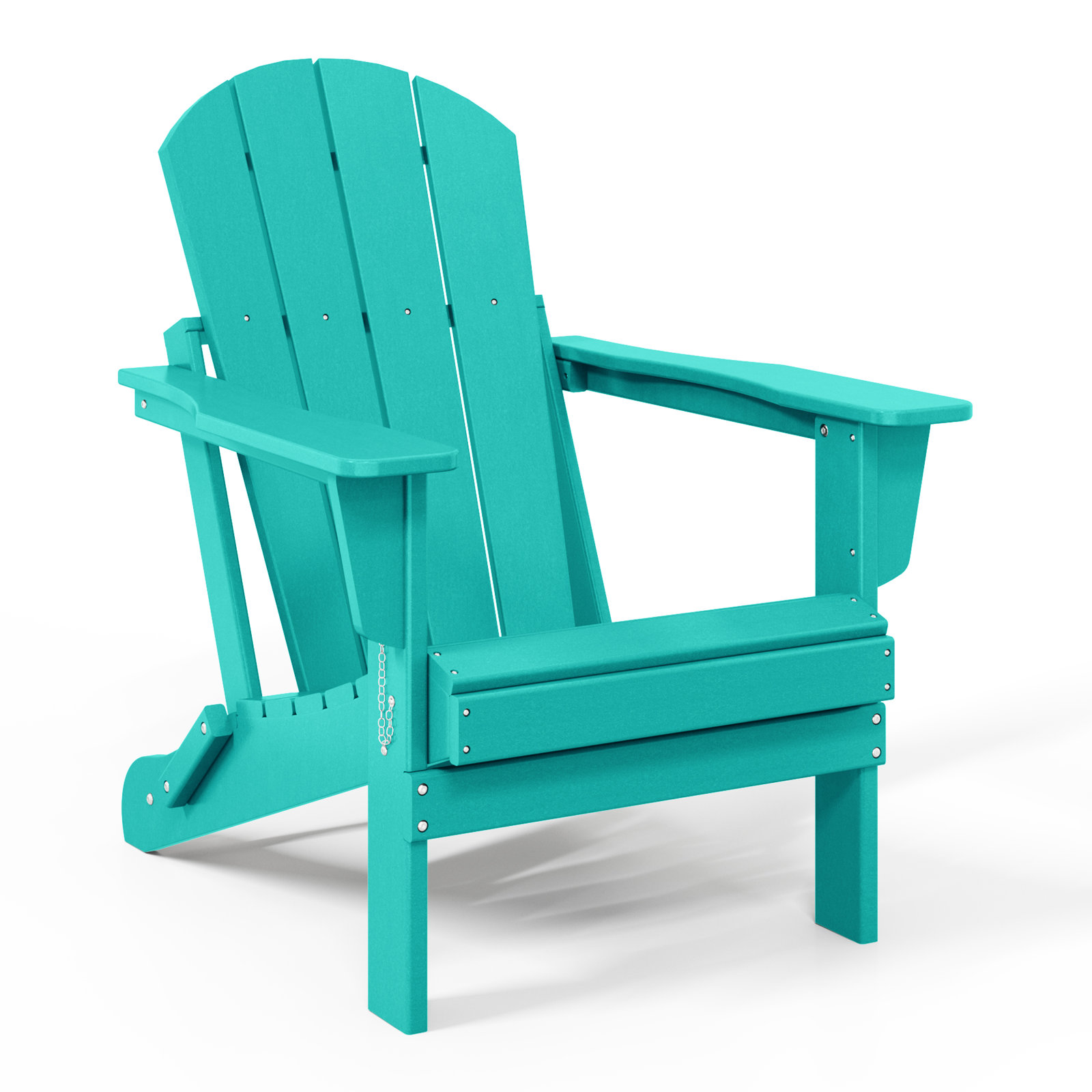 Laguna Foldable Outdoor Adirondack Set, Blue