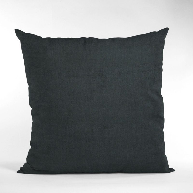 Plutus Solid Shiny Velvet Luxury Throw Pillow Rectangular, Black, 20" x 30"