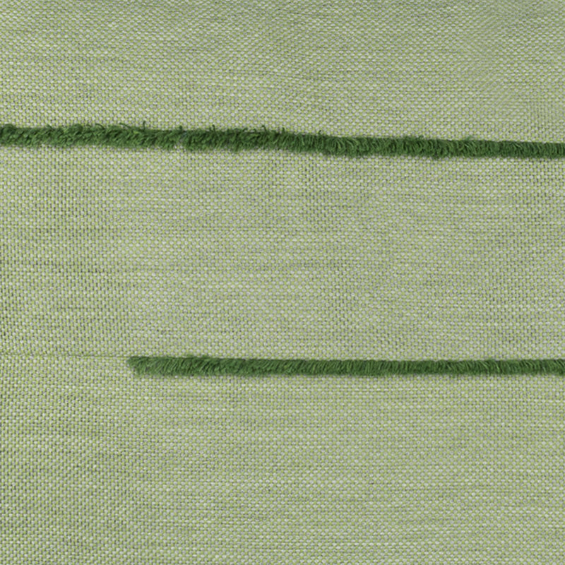Micro Fringe Outdoor Square Sunbrella® Pillow Cover & Insert, Rectangular 12"H x 20"W, Green
