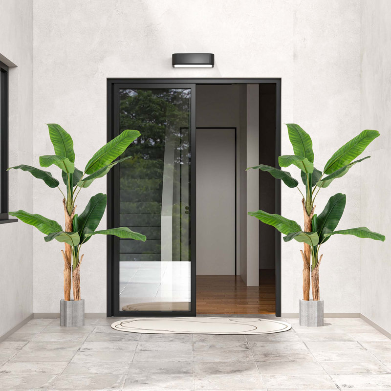 65'' Faux Banana Tree in Planter, 2