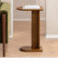 Bobby Solid Wood C Shaped Side Table-589760141