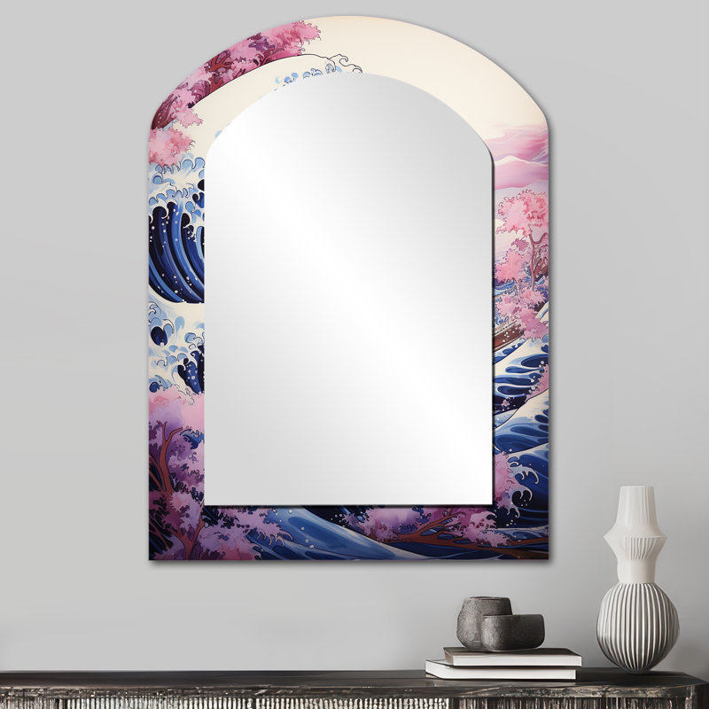 Chef-d'œuvre le grand mauve de Kanagawa II, 34 po x 25 po