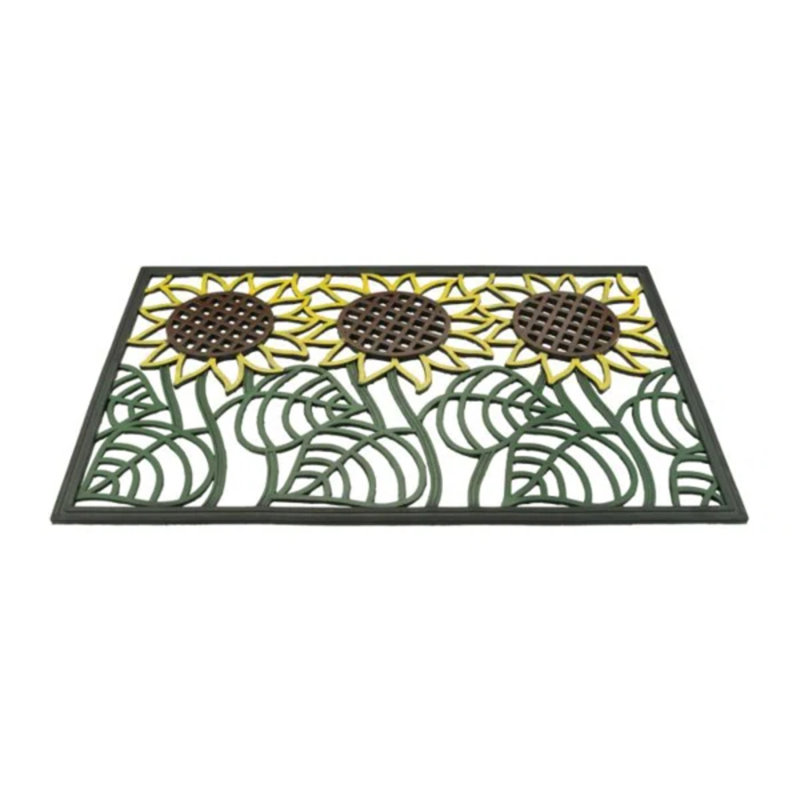 Paillasson en caoutchouc, Tournesol