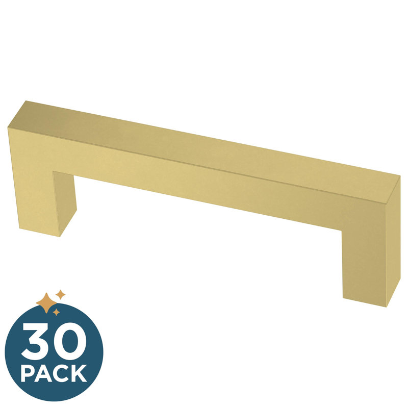 Satin Gold Modern Stainless Steel Cabinet Bar Pulls