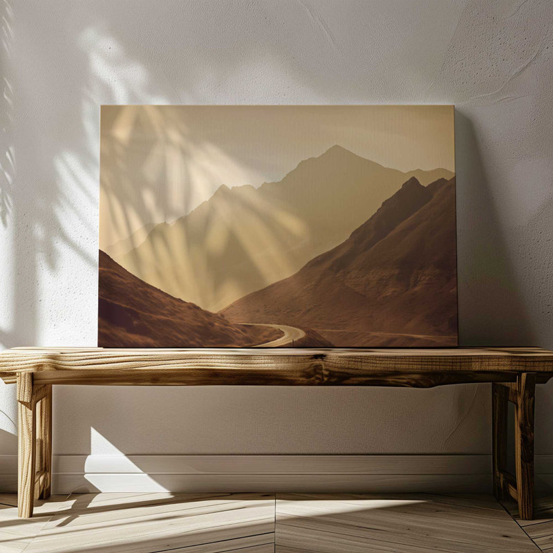 Impression sur toile Peaceful Mountain Drive II, Toile tendue, H 12 po x l 18 po x P 1,25 po, 1