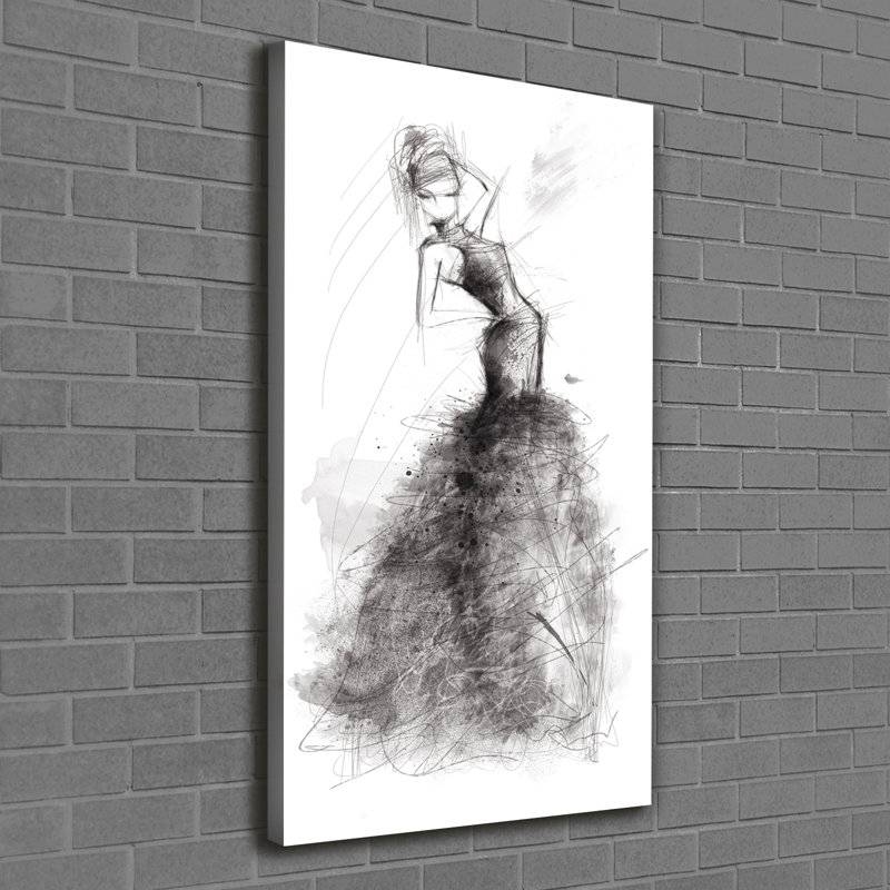 Fashion Illustration - Wrapped Canvas Print