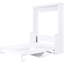 Grand lit avec tablettes pratiques, blanc