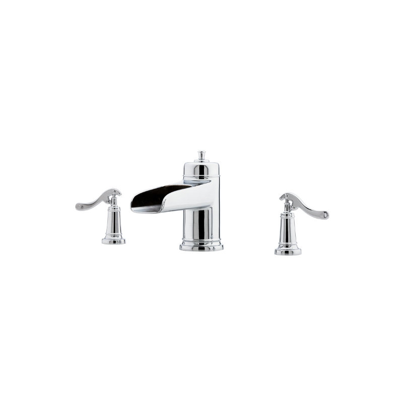 Garniture de robinet de baignoire romaine Ashfield, Chrome poli