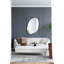 Miroir Poppy avec cadre en métal doré